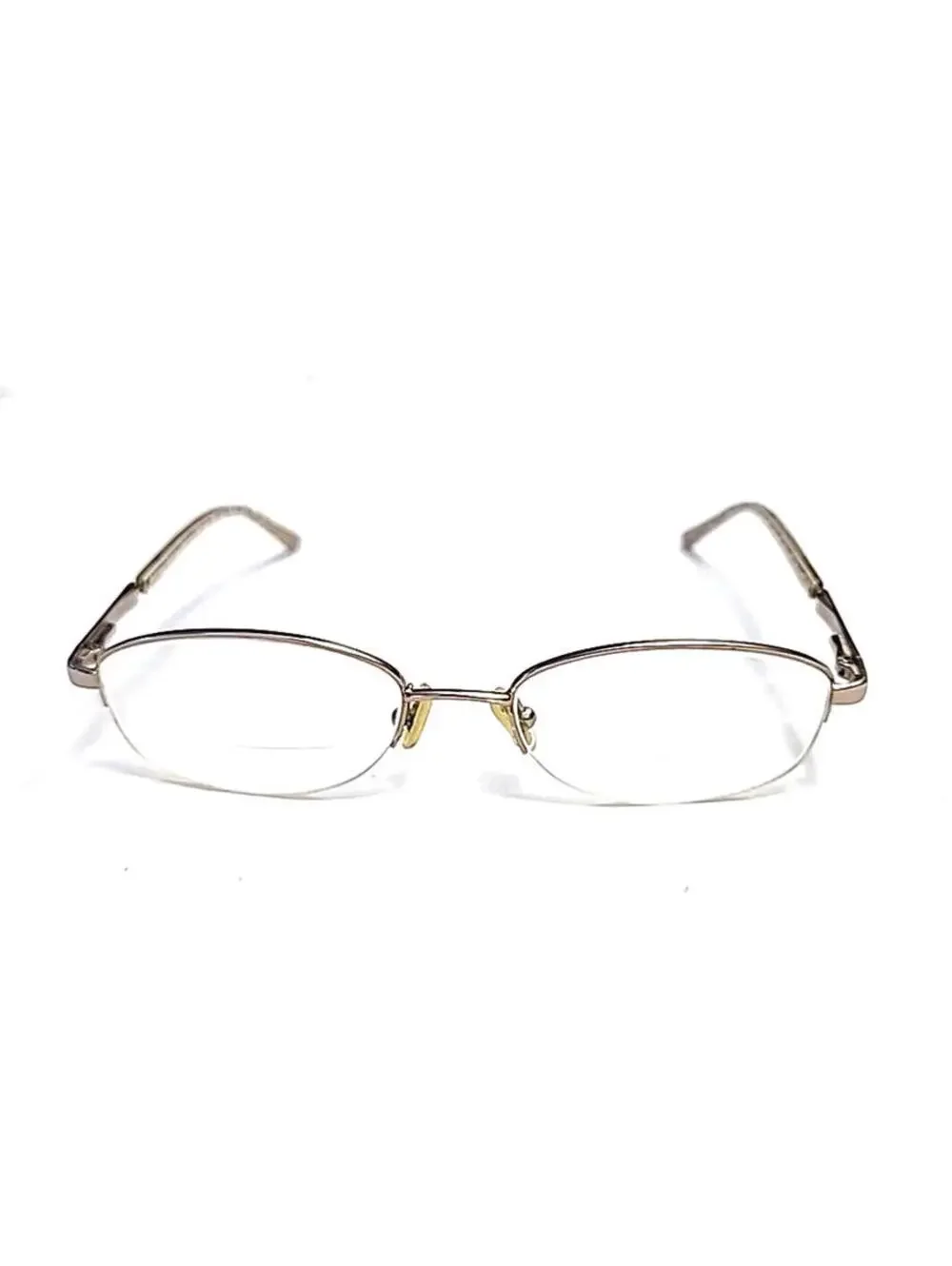 Coach 118 Faye Small Gold Oval Half Rim Eyeglasses Frame 51-18 135